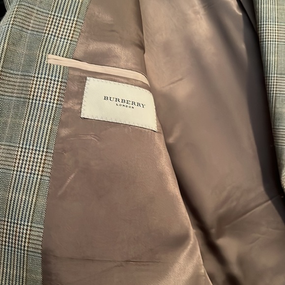 Men’s Burberry silk and wool blazer, T model Kensington. Houndstooth. Size 43R - Picture 5 of 10
